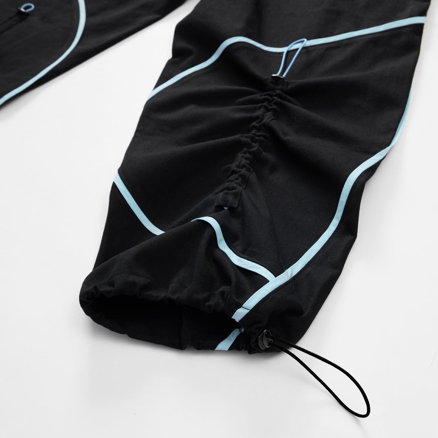 Close up of calf and cuff drawstrings