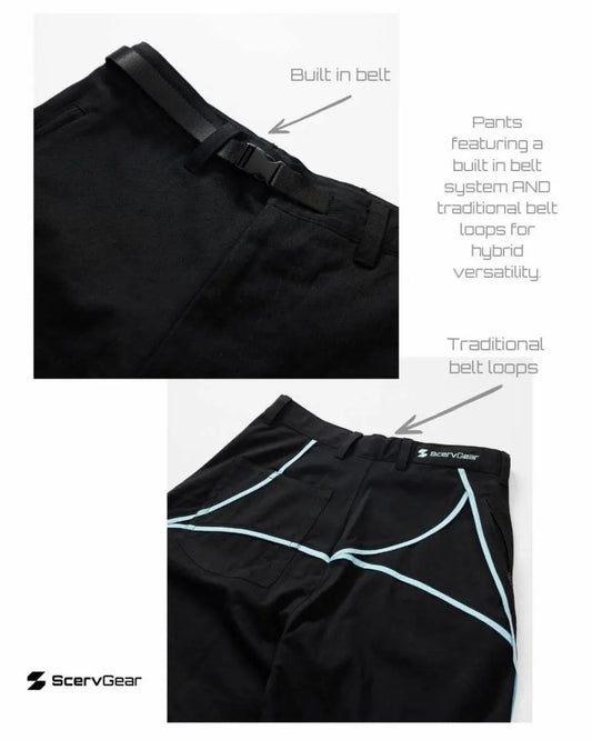 ScervGear Curvy Baggy Pants with adjustable built-in belt.